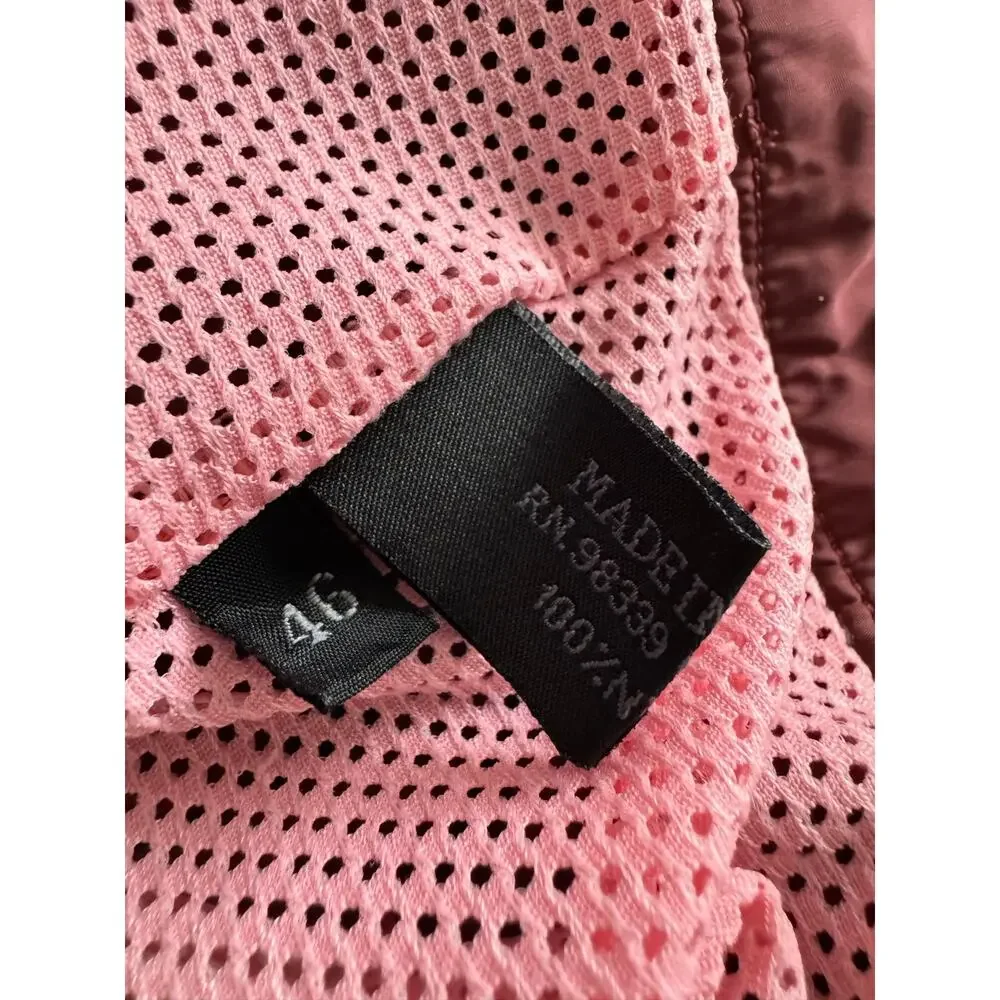 Prada Red Tab Nylon Metal Swim Shorts Burgundy - Picture 8 of 9